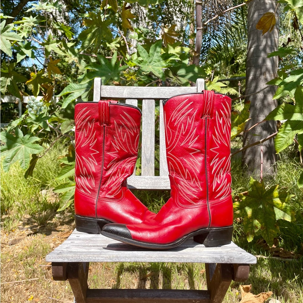 Red Western Cowboy Boots